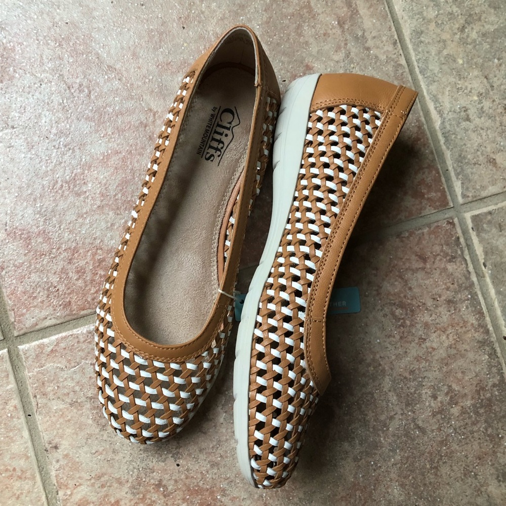 🤍🤎 Woven Leather Flats 🤎🤍